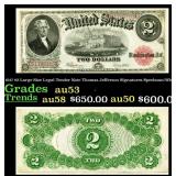 1917 $2 Large Size Legal Tender Note Thomas Jeffer