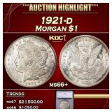 1921-d Morgan Dollar $1 ms66+ SEGS