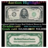 1934A President Grover Cleveland $1000 Green Seal