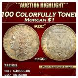 IC 1900-o/cc Top 100 Morgan Dollar Colorfully Tone