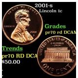 2001-s Proof Lincoln Cent 1c pr70 rd DCAM SEGS