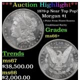 *Highlight* 1879-p Morgan Dollar Near Top Pop! $1