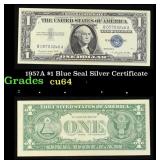 1957A $1 Blue Seal Silver Certificate Grades Choic