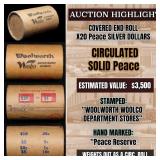 High Value! - Covered End Roll - Marked " Peace Re