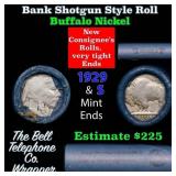 Buffalo Nickel Shotgun Roll in Old Bank Style 