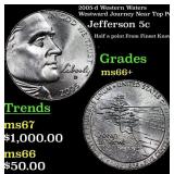 2005-d Western Waters Jefferson Nickel Westward Jo