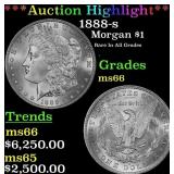 *Highlight* 1888-s Morgan Dollar $1 GEM+ Unc USCG