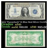 1934 "Funnyback" $1 Blue Seal Silver Certificate G