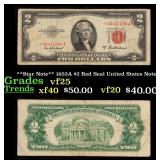 **Star Note** 1953A $2 Red Seal United States Note