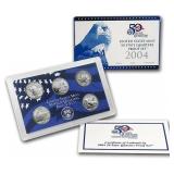 2004 United States Quarters Proof Set - 5 pc set