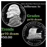 2004-s Keel Boat Proof Jefferson Nickel Westward J