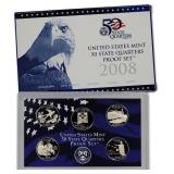 2008 United States Mint Proof Quarters Set - 5 Pie