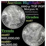 *Highlight* 1880-p Morgan Dollar TOP POP! $1 ms67