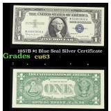 1957B $1 Blue Seal Silver Certificate Grades Selec