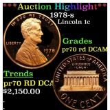 *Highlight* 1978-s Proof Lincoln Cent 1c pr70 rd D