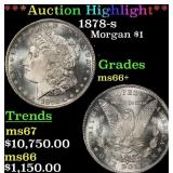 *Highlight* 1878-s Morgan Dollar $1 ms66+ SEGS (fc