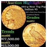 *Highlight* 1912-p Gold Indian Half Eagle Near Top