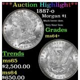 *Highlight* 1887-o Morgan Dollar $1 ms64+ SEGS (fc