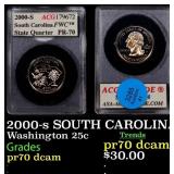 2000-s SOUTH CAROLINA Proof Washington Quarter 25c