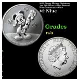 2020 Disney Mickey Christmas 1oz .999 Silver $2 Ne