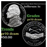 2004-s Peace Medal Proof Jefferson Nickel Westward