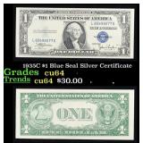 1935C $1 Blue Seal Silver Certificate Grades Choic