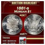 YO 1881-s Morgan Dollar $1 ms67+ SEGS