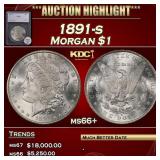 1891-s Morgan Dollar $1 ms66+ SEGS