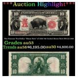 The Famous Ten-Dollar "Bison Note" of 1901 $10 Uni