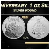 2021 Shrek 20th Anniversary  1 oz Silver $2 Niue B