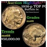 *Highlight* 1926-p Buffalo Nickel TOP POP! 5c ms68