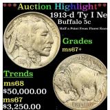 *Highlight* 1913-d Ty I Buffalo Nickel Near Top Po