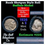 Buffalo Nickel Shotgun Roll in Old Bank Style 