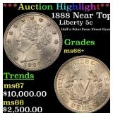 *Highlight* 1888 Liberty Nickel Near Top Pop! 5c m