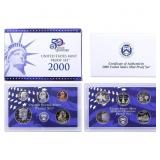 2000 United States Mint Proof Set 10 coins