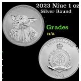 2023 Niue 1 oz Silver $2 Star Wars: Grogu "Baby Yo