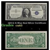 1957A $1 Blue Seal Silver Certificate Grades Selec