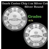 Ozark Casino Chip 1 oz Silver Coin