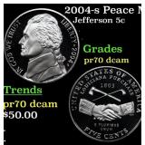 2004-s Peace Medal Proof Jefferson Nickel Westward