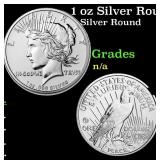 1 oz Silver Round - Peace Dollar Style