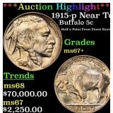 *Highlight* 1915-p Buffalo Nickel Near Top Pop! 5c