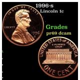 1996-s Proof Lincoln Cent 1c Grades GEM++ Proof De