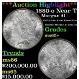 *Highlight* 1880-o Morgan Dollar Near Top Pop! $1