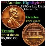 ***Auction Highlight*** 1970-s Lg Date Proof Linco