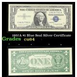 1957A $1 Blue Seal Silver Certificate Grades Choic