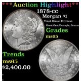 *Highlight* 1878-cc Morgan Dollar $1 ms65 SEGS (fc