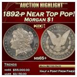 1892-p Morgan Dollar Near Top Pop! $1 ms65+ SEGS