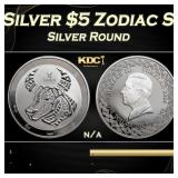 2024 Tokelau 1 oz Silver $5 Zodiac Series: Taurus