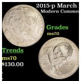 2015-p March Of Dimes Modern Commem Dollar $1 ms70