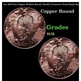 1oz .999 Fine Copper Bullion Round -Nordic Creatur